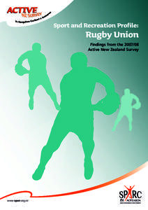 Sport and Recreation Profile: Rugby Union