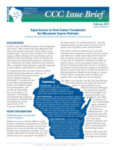 WISCONSIN  Comprehensive Cancer Control Program