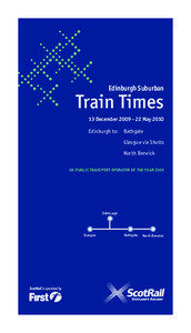 Transport in Edinburgh / Livingston North railway station / Bathgate railway station / Haymarket railway station / First ScotRail / Bathgate / Edinburgh / Uphall /  West Lothian / Shotts Line / Subdivisions of Scotland / Rail transport in the United Kingdom / Transport in the United Kingdom