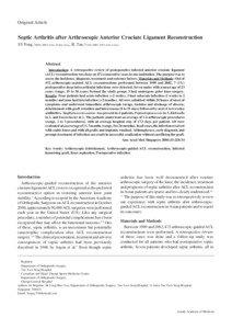 228  Infected Arthroscopic ACL Reconstruction—SY Fong & JL Tan