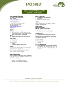 Microsoft Word - Saiwa Swamp National Park Fact Sheet