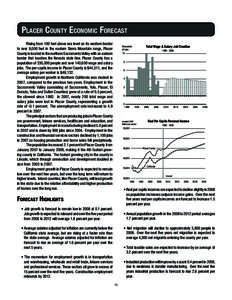 Placer County Economic Forecast Rising from 100 feet above sea level on its western border to over 9,000 feet in the eastern Sierra Mountain range, Placer County is located in the northern Sacramento Valley with an easte