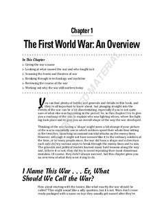Chapter 1  AL The First World War: An Overview ▶ Giving the war a name
