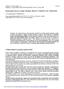 JOURNAL DE PHYSIQUE IV Colloque C2, supplkment au Journal de Physique 111, Volume 5, fkvrier 1995