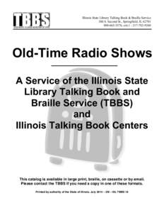 Old-Time Radio Show Catalog