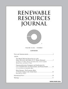 RENEWABLE RESOURCES JOURNAL ®