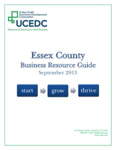 Essex County Business Resource Guide September 2013 start