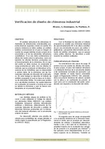 Verificación de diseño de chimenea industrial Alvarez, J.; Dominguez, A.; Martinez, P. Centro Regional Córdoba (CEMCOR-CIMM) OBJETIVOS El análisis estructural de chimeneas industriales de dimensiones considerables pr