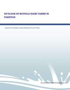 OUTLOOK OF BUFFALO DAIRY FARMS IN PAKISTAN Prepared by Syed Shakil Amjid & Muhammad Naveed Ul Haq  Asia Dairy Network Working Paper 2