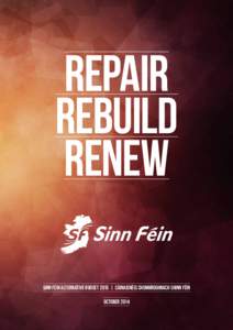 REPAIR Rebuild Renew Sinn Féin Alternative Budget 2015 | Cáinaisnéis Chomhroghnach Shinn Féin October 2014