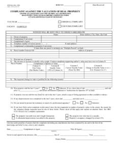 BOR NO. __________________  DTE Form 1 (RevO.R.C, Date Received