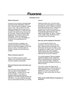 Origin of life / Polycyclic aromatic hydrocarbons / Aromatic hydrocarbon / Coal tar / Soil contamination / Fluorene / Benzo(a)pyrene / Fluoranthene / F number / Chemistry / Astrochemistry / Carcinogens