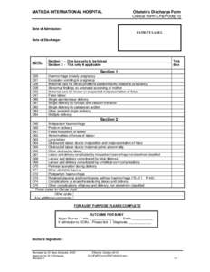 Childbirth / Pregnancy / Medical emergencies / ICD-10 Chapter XV: Pregnancy /  childbirth and the puerperium / Midwifery / Caesarean section / Dystocia / Obstetrical hemorrhage / Antepartum haemorrhage / Medicine / Obstetrics / Reproduction