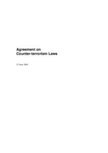 Agreement on Counter-terrorism Laws