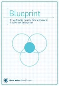 Blue rint de leadership pour le développement durable des entreprises Copyright © 2010 Le contenu de la présente publication est protégé par des