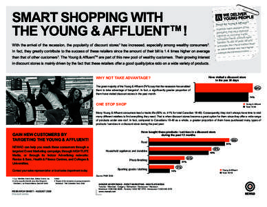 SMART SHOPPING WITH  TM THE YOUNG & AFFLUENT  ! g & Affluent™ Reach the Youn