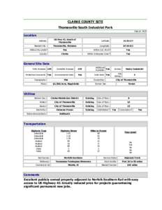 Microsoft Word - Thomasville South Site Sheet.doc