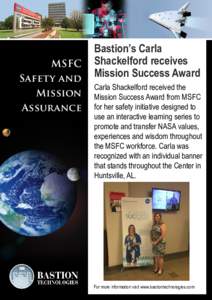 MSFC Safety and Mission Assurance  Bastion’s Carla