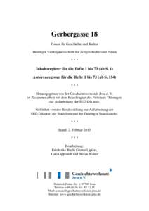 Register GGHefte 1-71 mit Cover EV