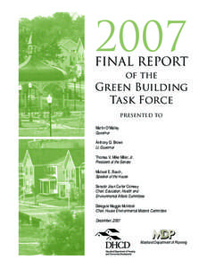 2007 Final Report of the Green Building Task Force