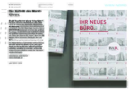 BAI, BAR und Vienna DC  Markenentwicklung und Design Print  Der Auftritt des Markt‑