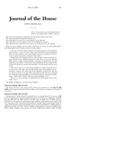 MAY 2, [removed]Journal of the House FIFTY-NINTH DAY