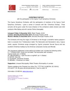 Microsoft Word - Christmas Fantasy - Press release.doc