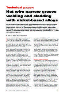 Technical paper:  Hot wire narrow groove