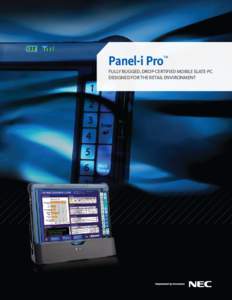 Panel-i Pro™  Fully Rugged, Drop-Certified Mobile Slate-PC designed for the Retail Environment  Forced to Manage Your Store