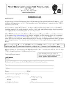 Microsoft Word - Dues notice 2013.doc