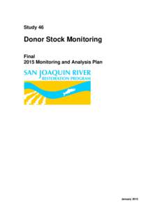 Study 46  Donor Stock Monitoring Final 2015 Monitoring and Analysis Plan