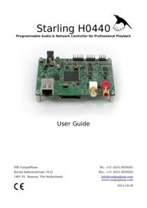 Starling H0440  Programmable Audio & Network Controller for Professional Playback User Guide