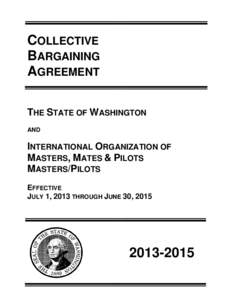 COLLECTIVE BARGAINING AGREEMENT THE STATE OF WASHINGTON AND