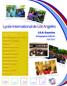Lycée International de Los Angeles LILA Gazette