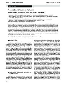 TAXON 59 (2) • April 2010: 538–558  Nickrent & al. • Classification of Santalales