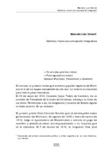 Marcelo Luis Vernet Malvinas: hacia una concepción integrador Marcelo Luis Vernet * Malvinas: hacia una concepción integradora