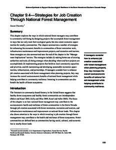 Science Synthesis to Support Socioecological Resilience in the Sierra Nevada and Southern Cascade Range -- Vol. 1