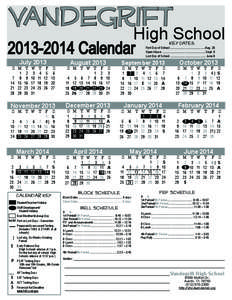 Vandegrift High School[removed]Calendar July 2013
