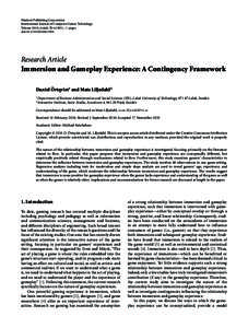 Hindawi Publishing Corporation International Journal of Computer Games Technology Volume 2010, Article ID[removed], 11 pages doi:[removed][removed]Research Article