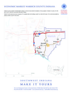 Evansville metropolitan area / Warrick County /  Indiana / Evansville Western Railway / Vanderburgh County /  Indiana / Evansville /  Indiana / Indiana locations by per capita income / Gibson County /  Indiana / Geography of Indiana / Southwestern Indiana / Indiana