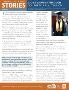 THINK  COLLEGE STORIES july 2014
