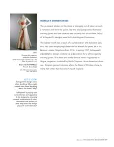Elsa Schiaparelli / Salvador Dalí / Lobster Telephone / Schiaparelli / Organza / Gown / Elsa / Clothing / Culture / Modern art