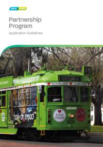 Partnership Program Application Guidelines Royal Children’s Hospital tram stop