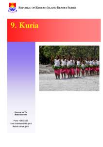REPUBLIC OF KIRIBATI ISLAND REPORT SERIES  9. Kuria
