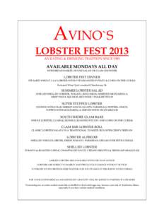 Microsoft Word - LOBSTER FEST.doc