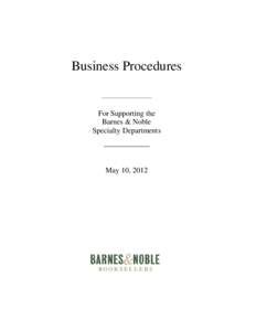 Business Procedures ––––––––––––––––––––