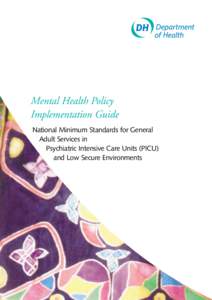 Mental Health Policy Implementation Guide National Minimum Standards for General Adult Services in Psychiatric Intensive Care Units (PICU) and Low Secure Environments