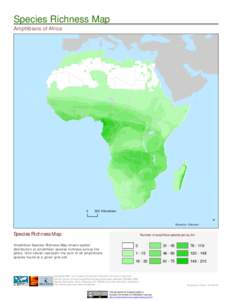 Species Richness Map Amphibians of Africa[removed]Kilometers