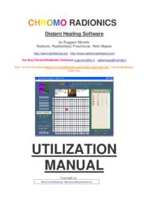 CHROMO RADIONICS Distant Healing Software by Ruggero Moretto