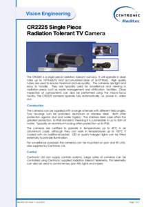 CR2225 Radiation Tolerant Camera Iss7 June 10